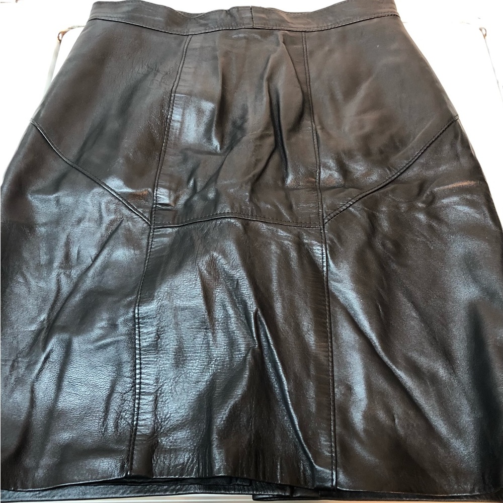 Leather skirt